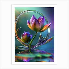 Lotus Flower 143 Art Print