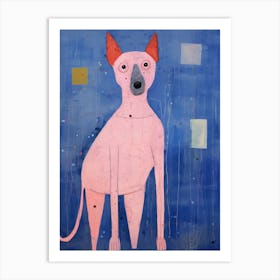 Playful Illustration Of Dog For Kids Room 4 Art Print