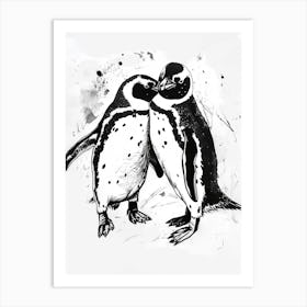 King Penguin Huddling For Warmth 4 Art Print