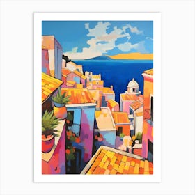 Dubrovnik Croatia 7 Fauvist Painting Art Print