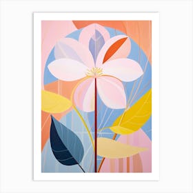 Lily 4 Hilma Af Klint Inspired Pastel Flower Painting Art Print