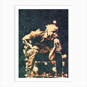 Chester Bennington live concert 3 Art Print