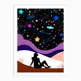 Dreams 4 vector art Art Print