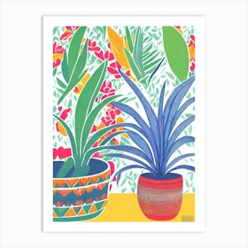 Aloe Vera Eclectic Boho Art Print