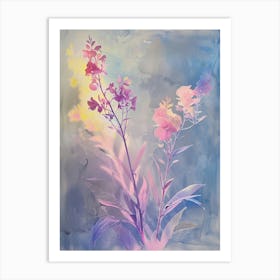 Iridescent Flower Statice 1 Art Print