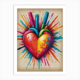Colorful Heart Art Print