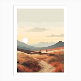 The East Highland Way Scotland 3 Hiking Trail Landscape Art Print