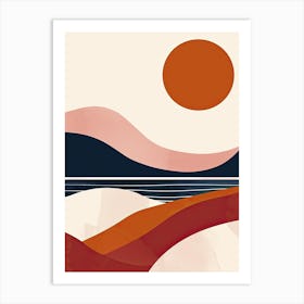 Sunset, Hygge Art Print