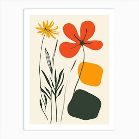 Flowers In The Garden 14 Art Print