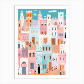 Essaouira Morocco 4 Illustration Art Print