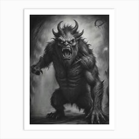 Monster Art, Monster Painting, Monster Painting, Monster Art, Monster Art Art Print