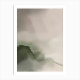 Misty Mountain Zen Art Print