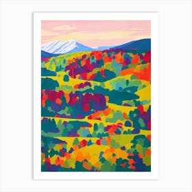 Abisko National Park 1 Sweden Abstract Colourful Art Print