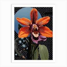 Surreal Florals Orchid 2 Flower Painting Art Print