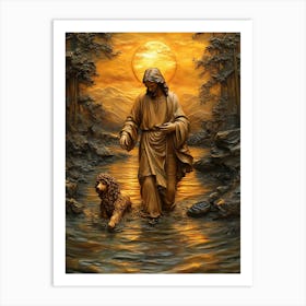 Jesus And His Dog 5 Poster