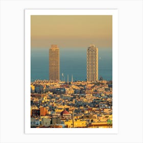 Barcelona Cityscape 20191025 10pub Art Print