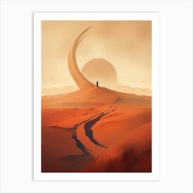 Dune Fan Art Sunset Art Print