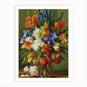 Iris Painting 2 Flower Art Print