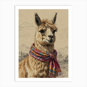 Llama 27 Art Print