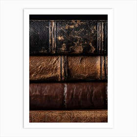 Old Books On Black Background Art Print