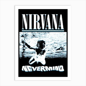 Nevermind Nirvana band music Art Print