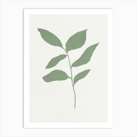 Minimalist Leaf 07 Art Print