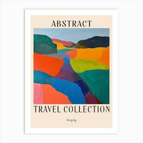 Abstract Travel Collection Poster Hungary 4 Art Print