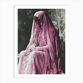 Woman In Pink 2 Art Print