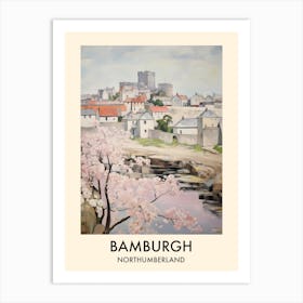 Bamburgh (Northumberland) Painting 1 Travel Poster Art Print