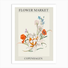 Flower Market Copenhagen 1 Art Print