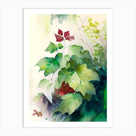 Poison Ivy In Rocky Mountains Landscape Pop Art 5 Art Print