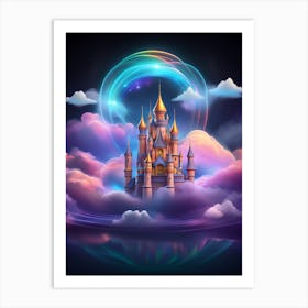 Castle In The Clouds 6 Art Print