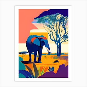 Addo Elephant National Park South Africa Pop Matisse Art Print