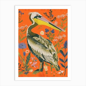 Spring Birds Brown Pelican 3 Art Print