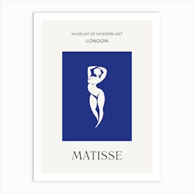 Matisse Woman on Blue 1 Art Print