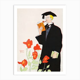 Man In Academic Dress (1895), Edward Penfield Art Print