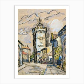 The Bell Tower In Viviers, Paul Signac Art Print