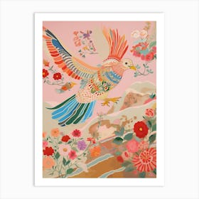 Maximalist Bird Painting Sparrow 3 Art Print