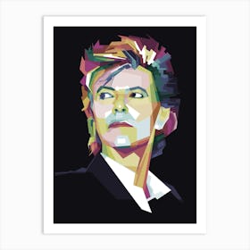 David Bowie Pop Art WPAP Art Print