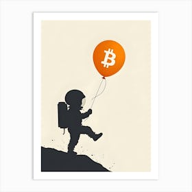 Bitcoin In Space 3 Art Print