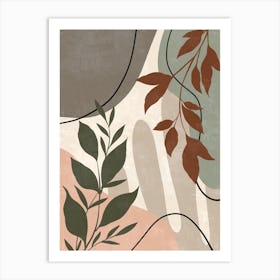 Abstract Leaves 16 Art Print