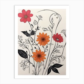 Flower Arrangement Art Print