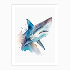 Australian Sawtail Shark 2 Watercolour Art Print