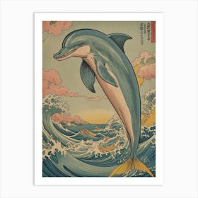 Dolphin Joy Art Print