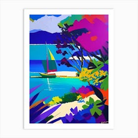 Gili Islands Indonesia Colourful Painting Tropical Destination Art Print