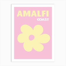 Amalfi Coast Floral Art Art Print