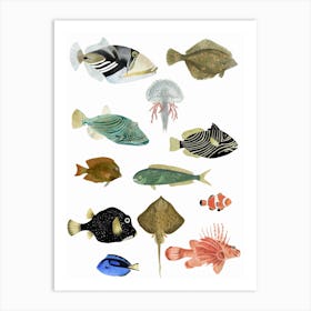 Fishies Art Print