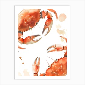 Watercolor Crabs Art Print