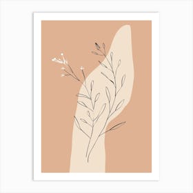 Seoul Botanical Garden Boho Line Art Art Print