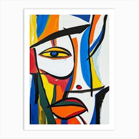 Abstract Face 2 Art Print